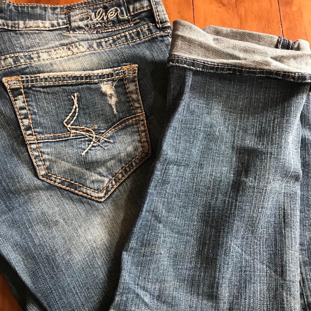 Sam Silver Crop Jeans